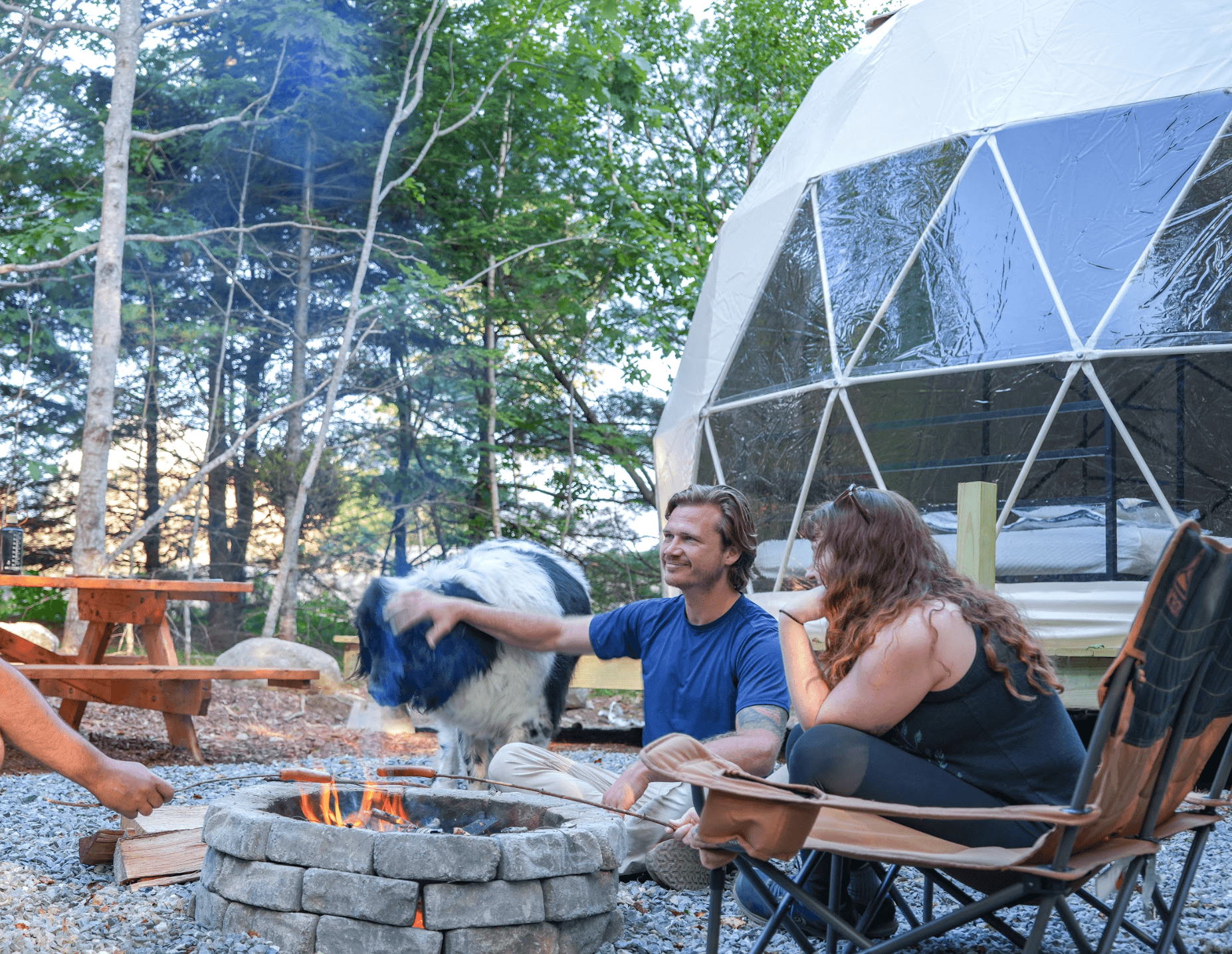 Ferncrest Acadia glamping domes along the Maine coast