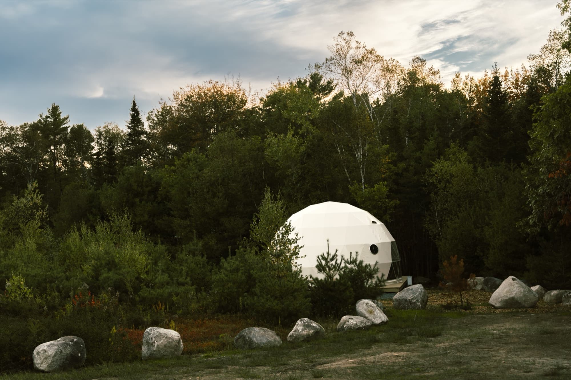 Glamping dome at Ferncrest